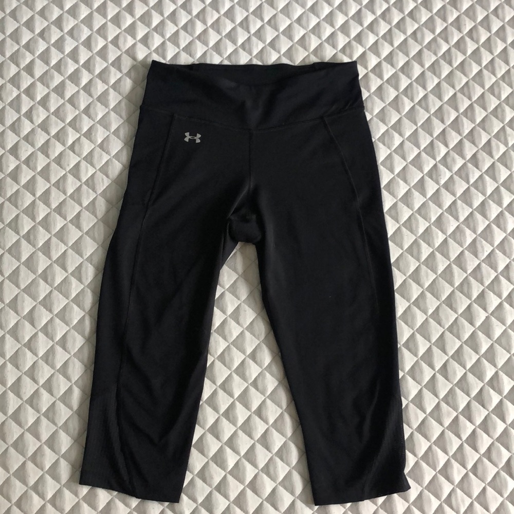 Under armour black capri leggings size M
